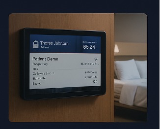 MediBoard patient information tablet outside room